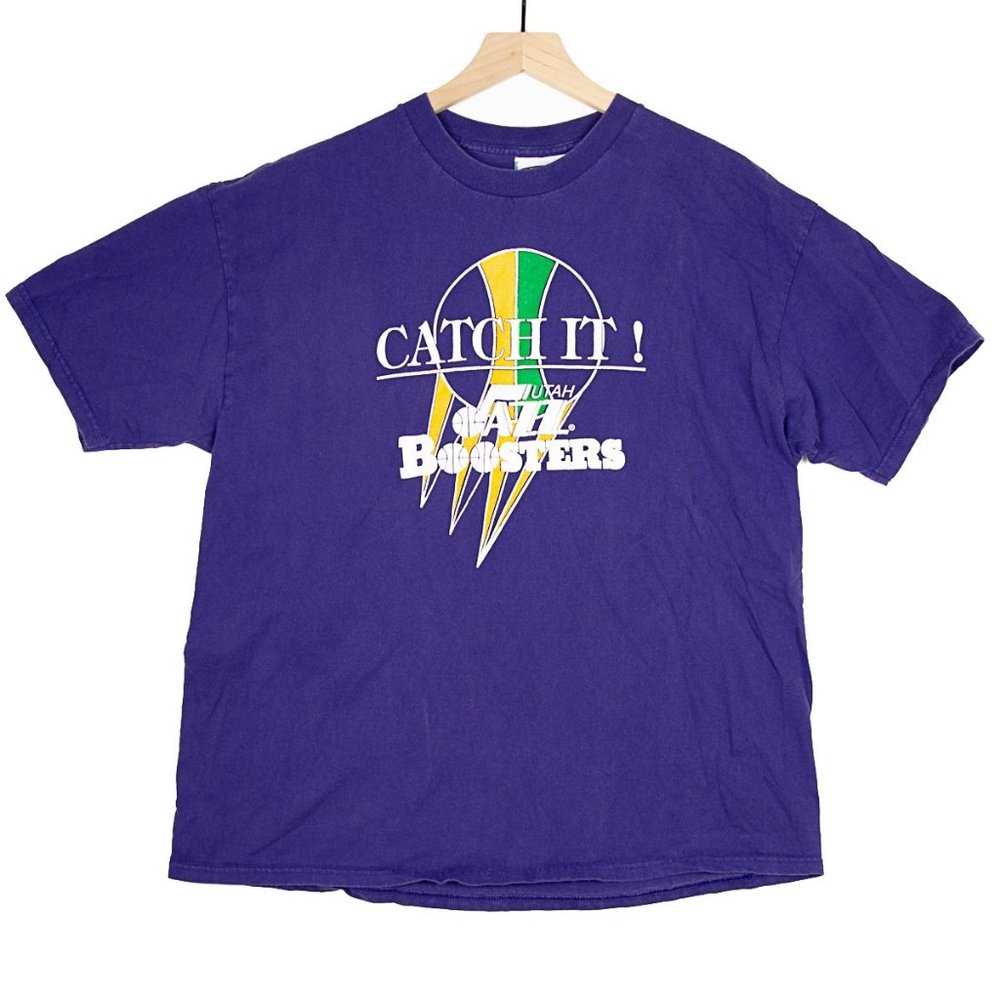 Vintage Utah Jazz Boosters Puffy Paint Tee